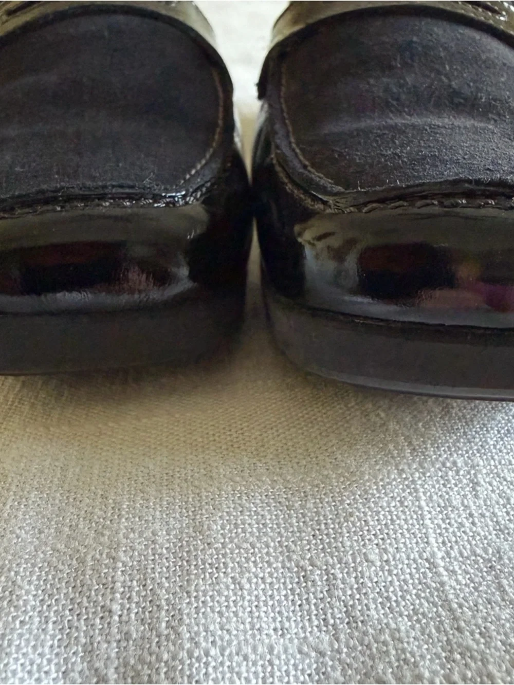 Mephisto Shoes Womens Size 10 Black Leather Air-Jet Slip On Loafers Comfort Walk
